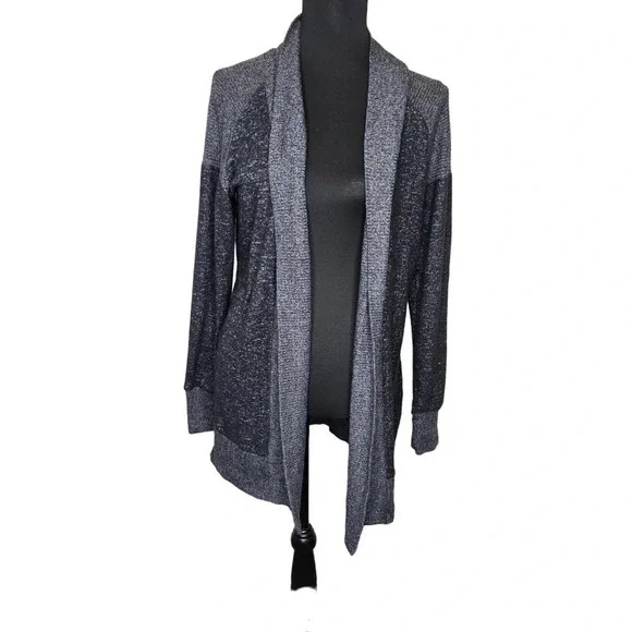 Hippie Rose Gray Soft Knit Open Cardigan - Picture 1 of 3